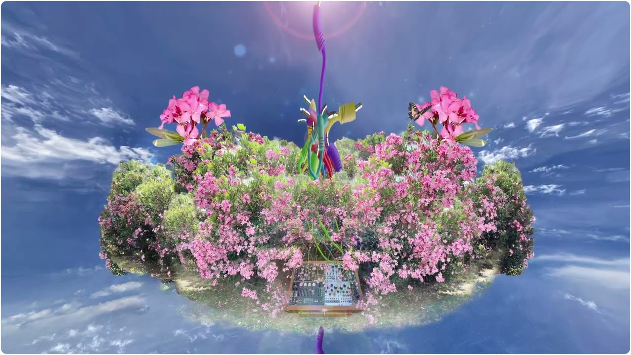 A floating island of flowers from David Cordero's "Garden of Time", photography and animation by Jordan T. Caylor